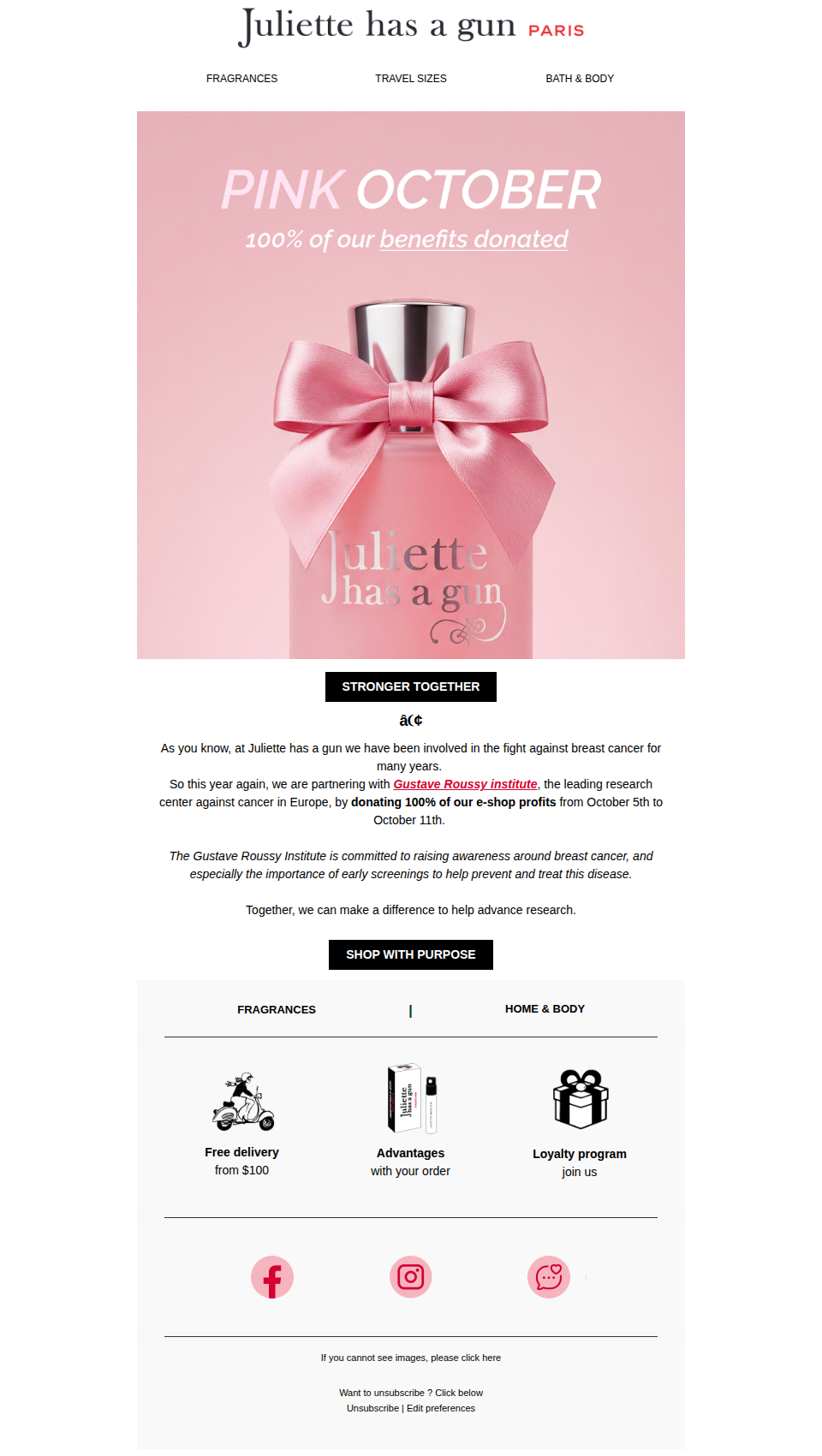 100% of our profits donated 🎀