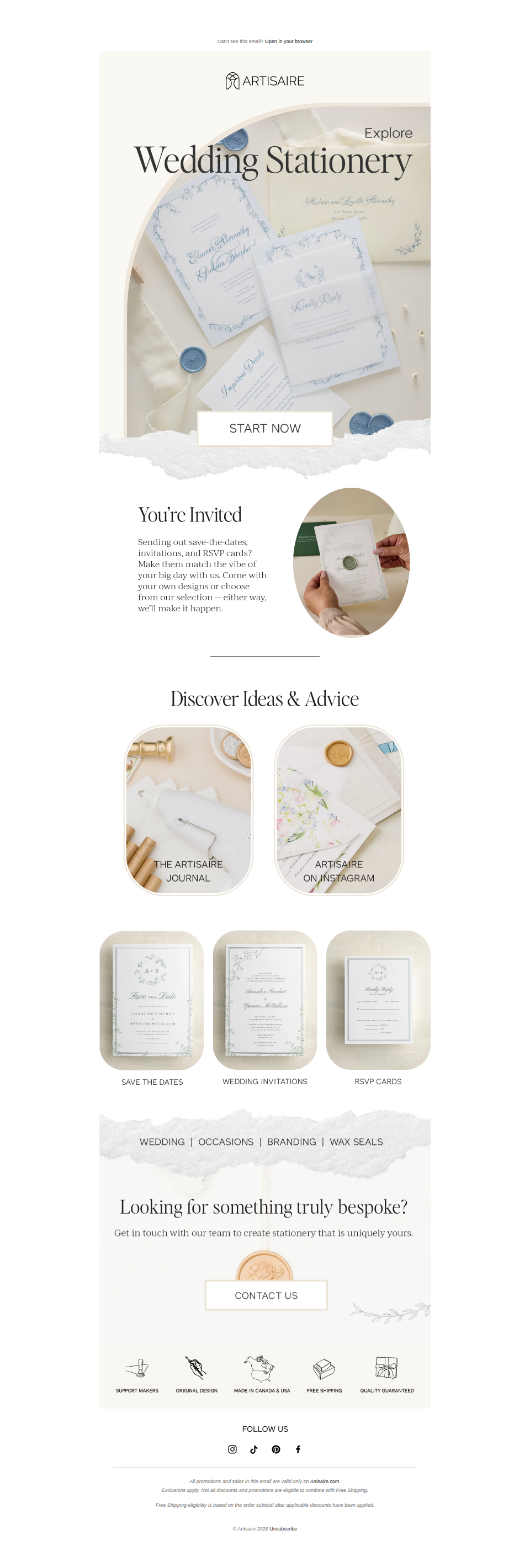 Build Your Wedding Invitation Suite