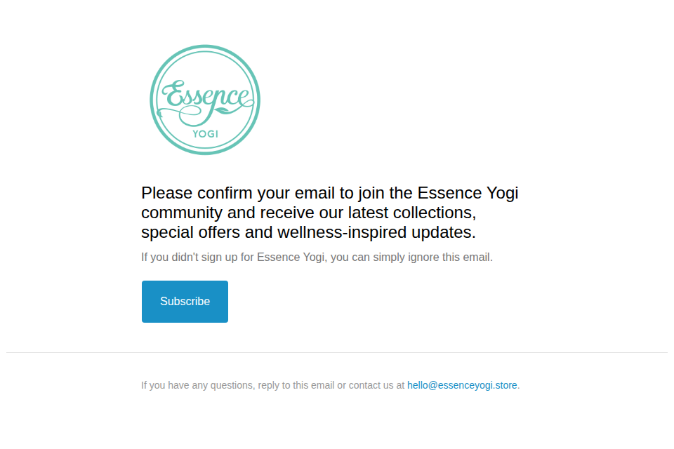 Confirm you want to receive email marketing