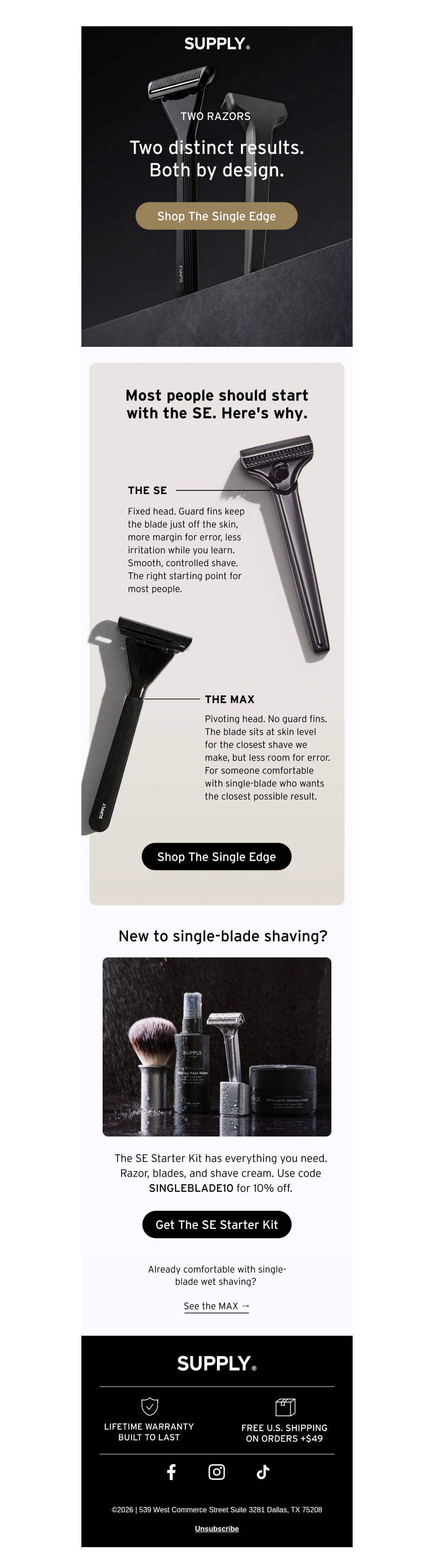 Two razors. Neither is for everyone.