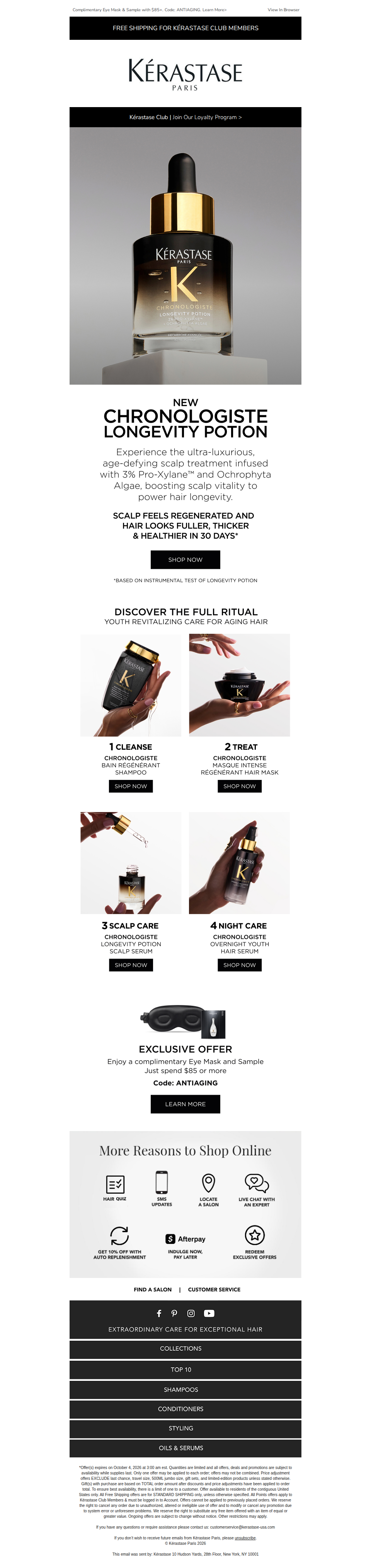 Discover NEW Chronologiste Longevity Potion