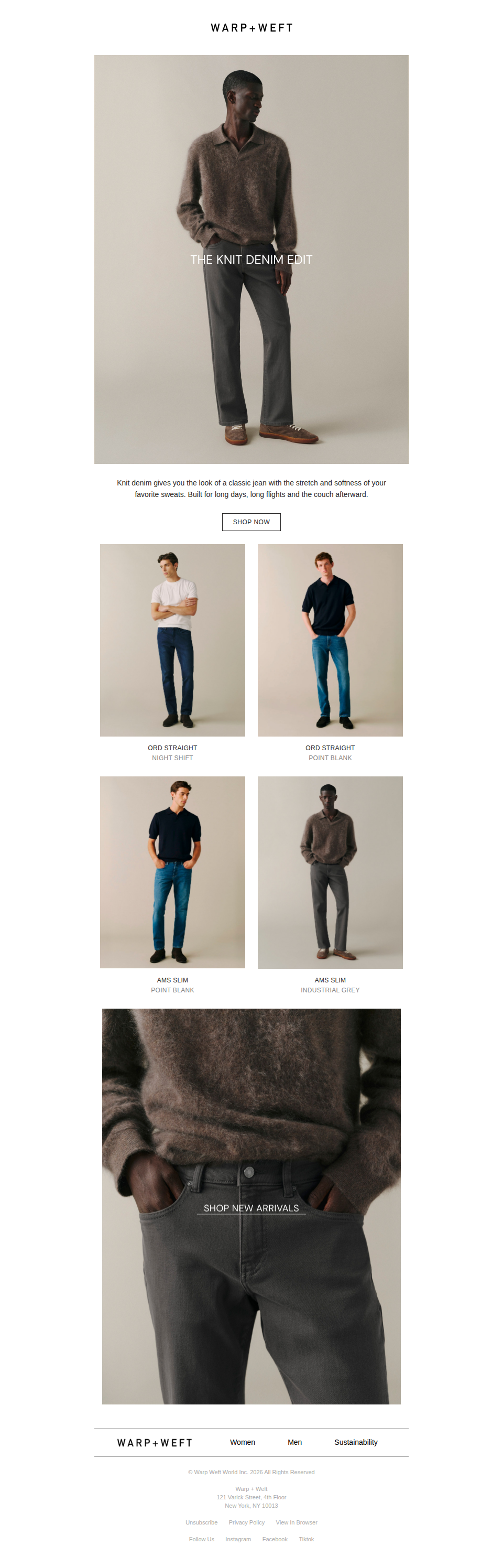 Looks Like Denim. Feels Like Sweats.