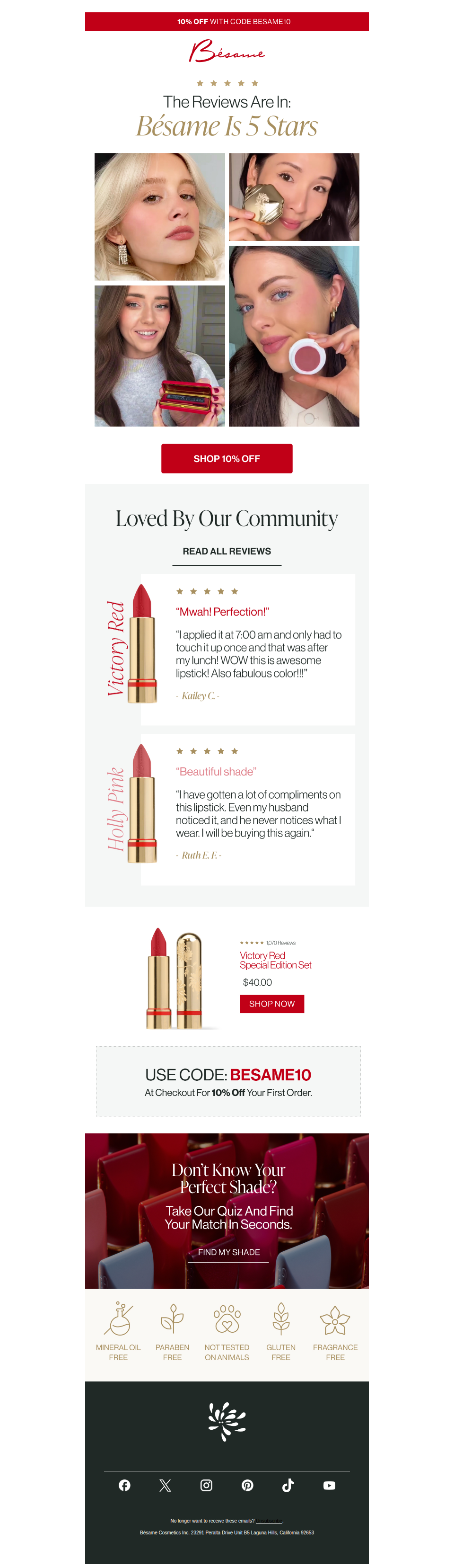 Shop Bestsellers + Save 10% 💄