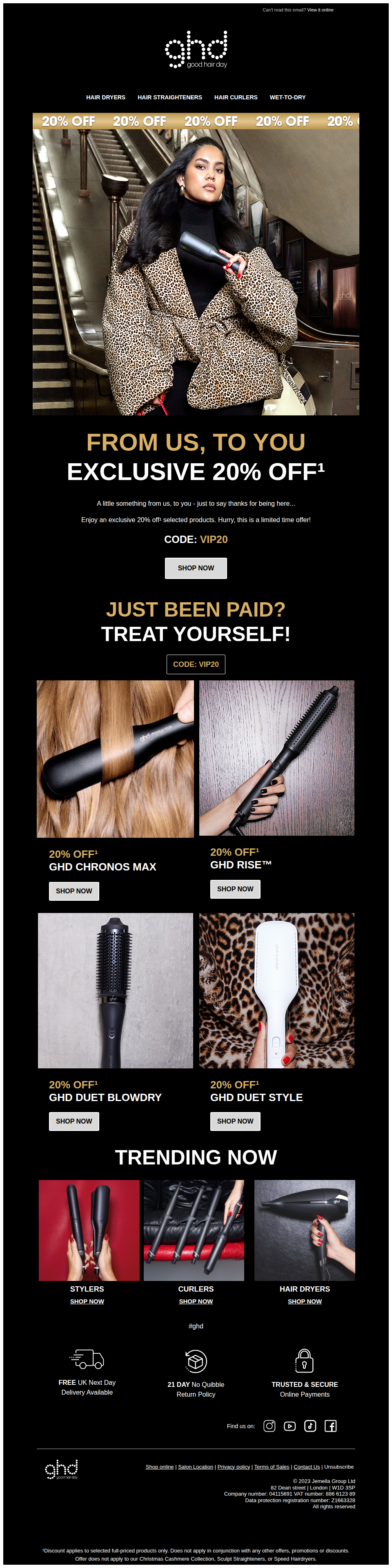 VIPs Only 👑 20% Off Your Next ghd Tool