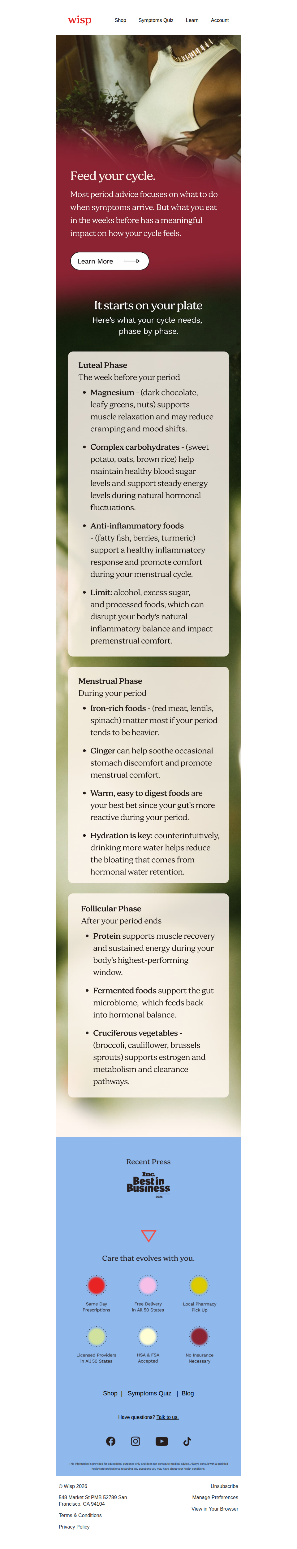 Are you eating for your period? 🍽️