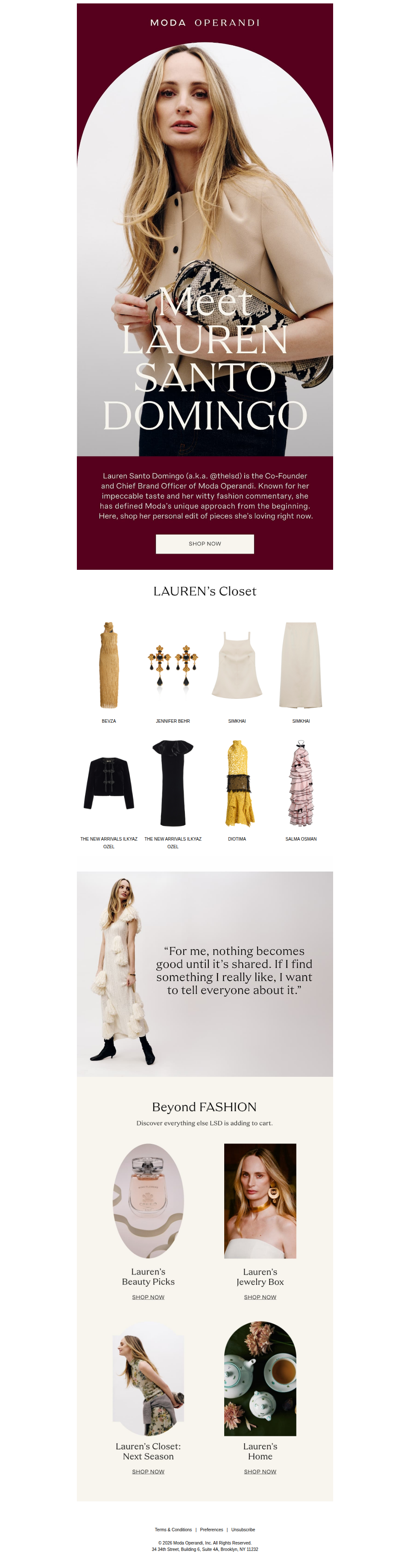 Meet Our Co-Founder, Lauren Santo Domingo
