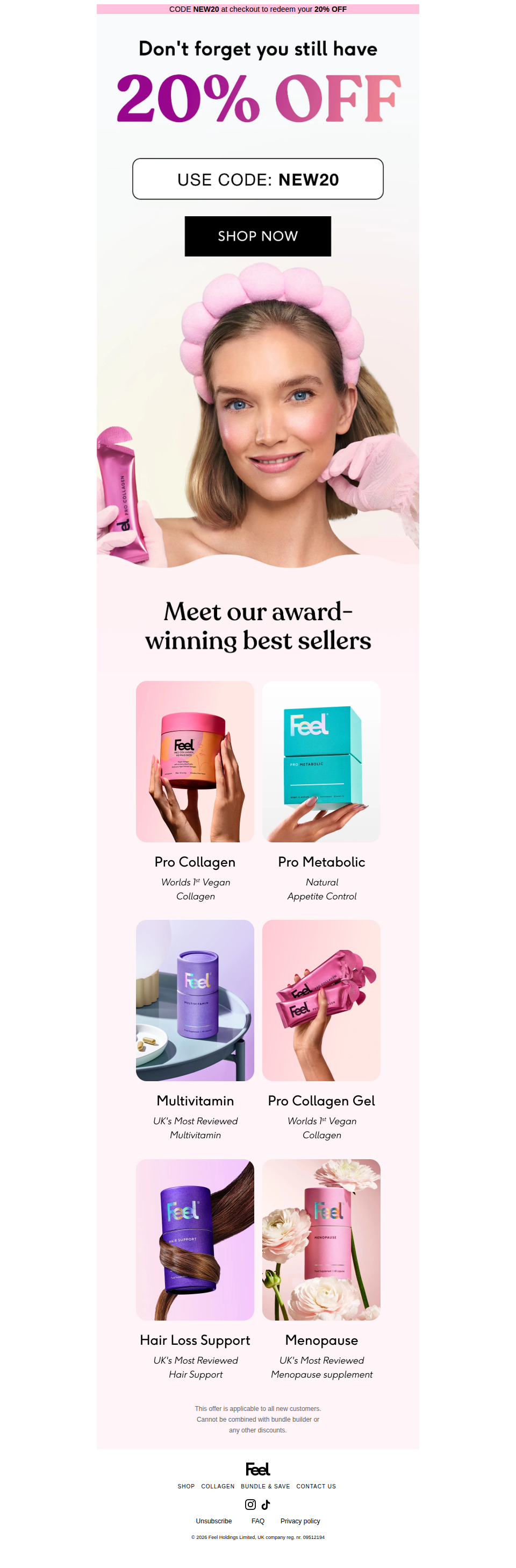 Don't forget you still have 20% OFF