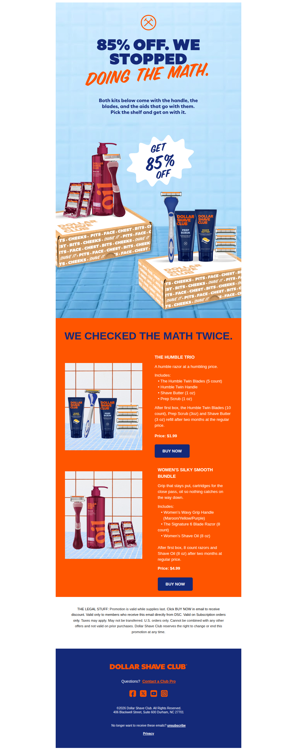 Two kits, one sink, 85% off.