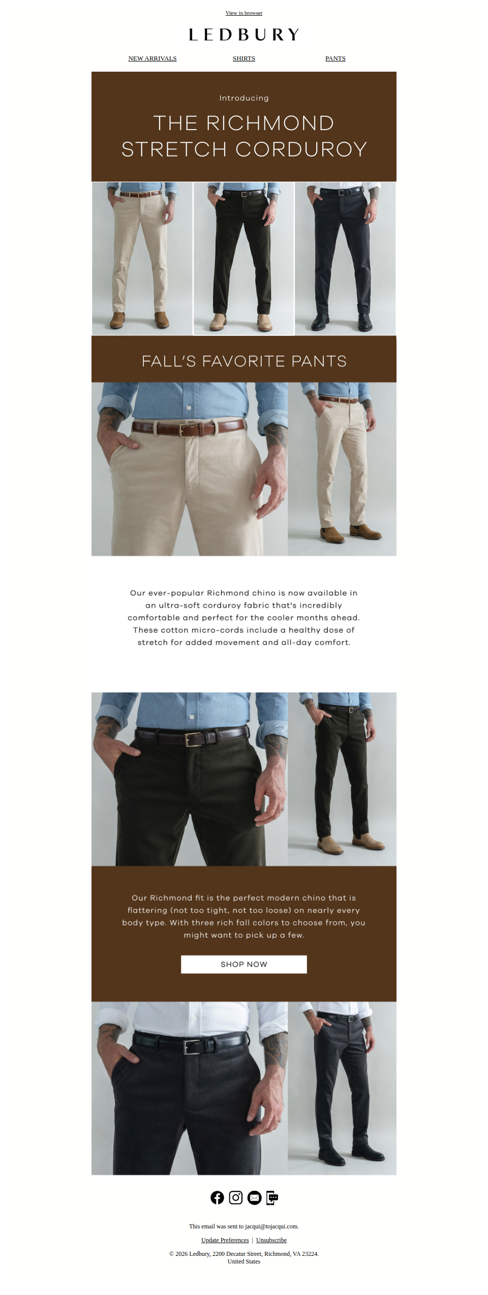 All New Pants – The Richmond Stretch Micro-Cord