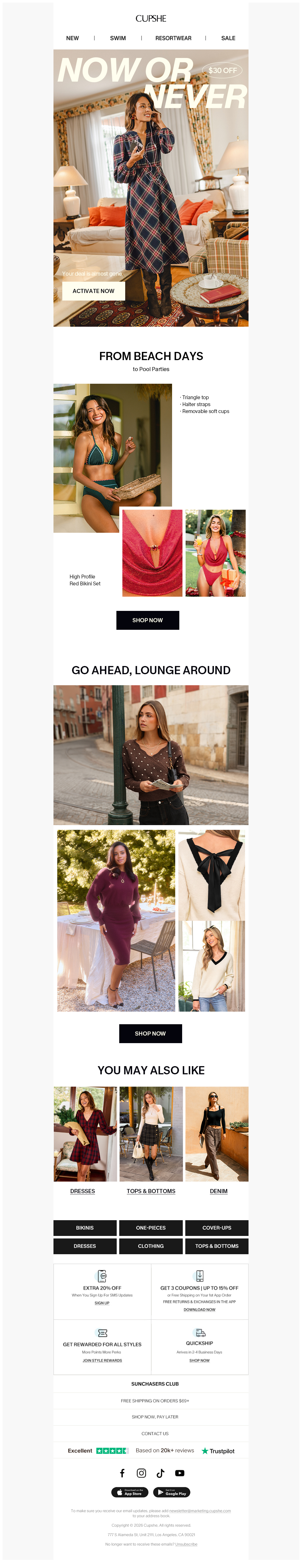 $30 Off Ends At Midnight