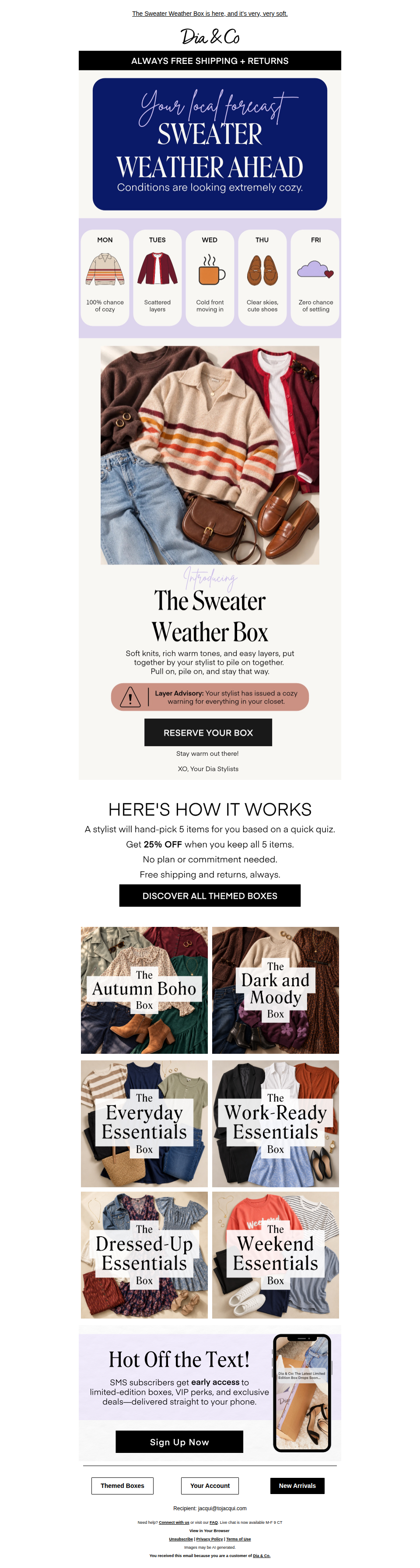 Today’s forecast: 100% chance of cozy