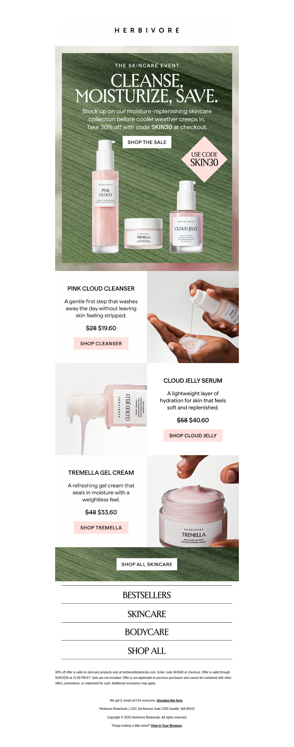 Stock up and take 30% off