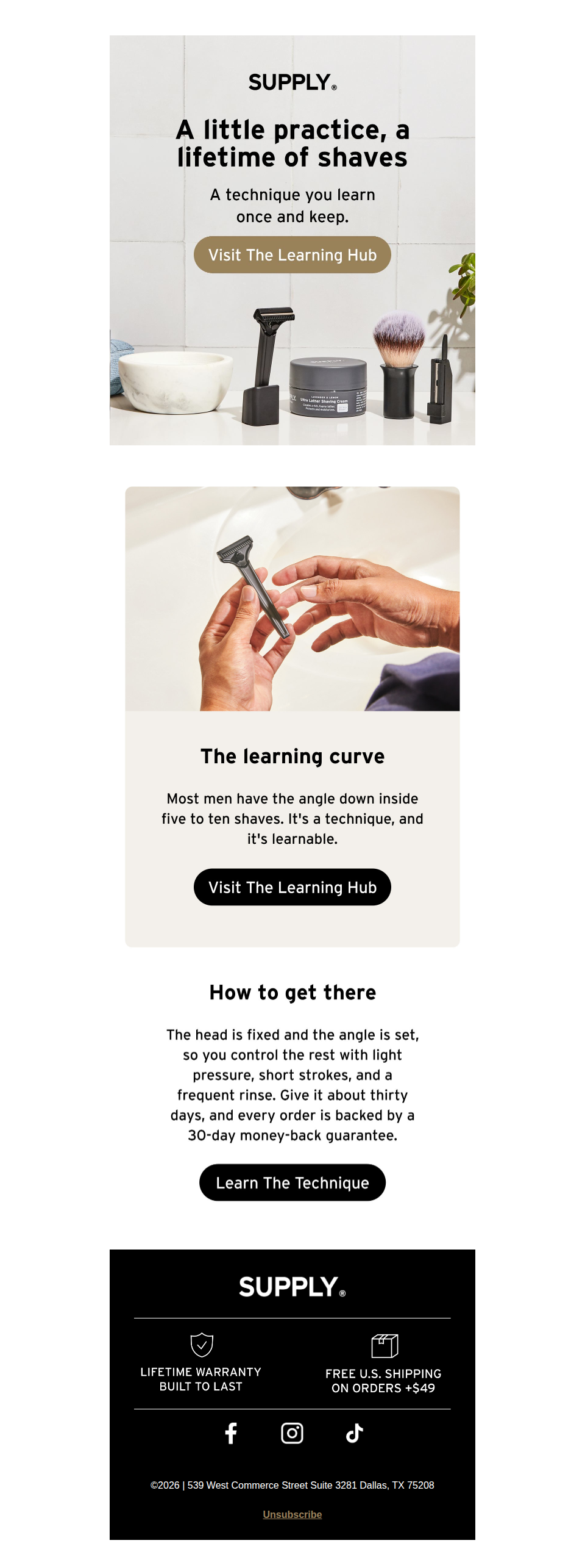 Learn the shave, keep it for life