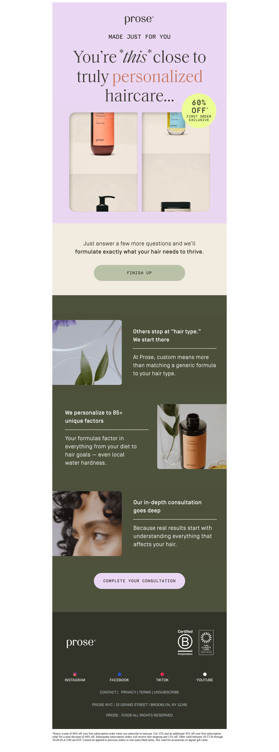 Hi , your personalized formulas are just a few clicks away