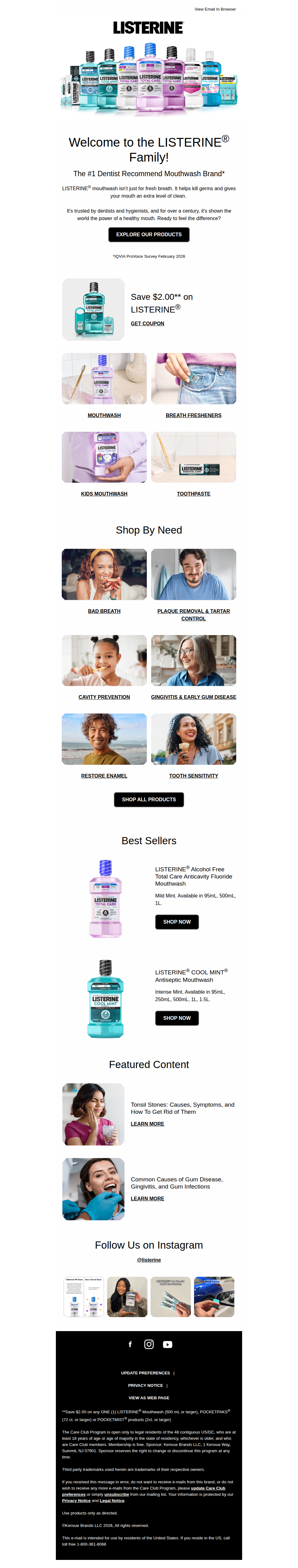 👋Welcome to your Listerine journey, Jacqui! Here’s $2 off your next order.