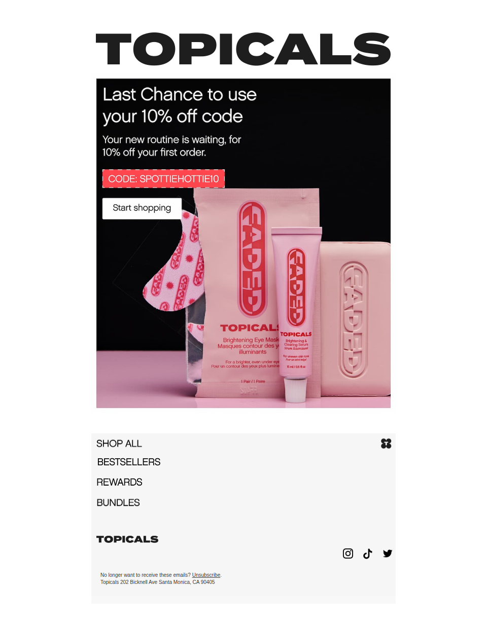Don’t forget your 10% Off