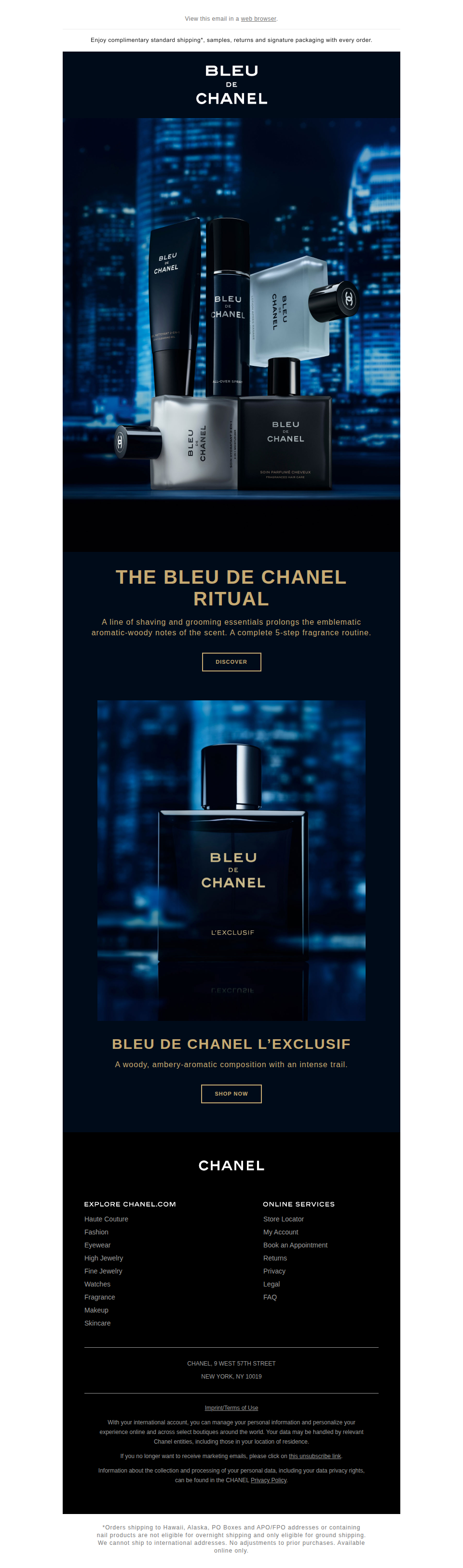 The world of BLEU DE CHANEL