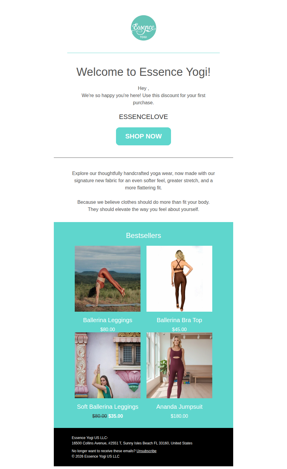 your Essence Yogi welcome gift 🤍