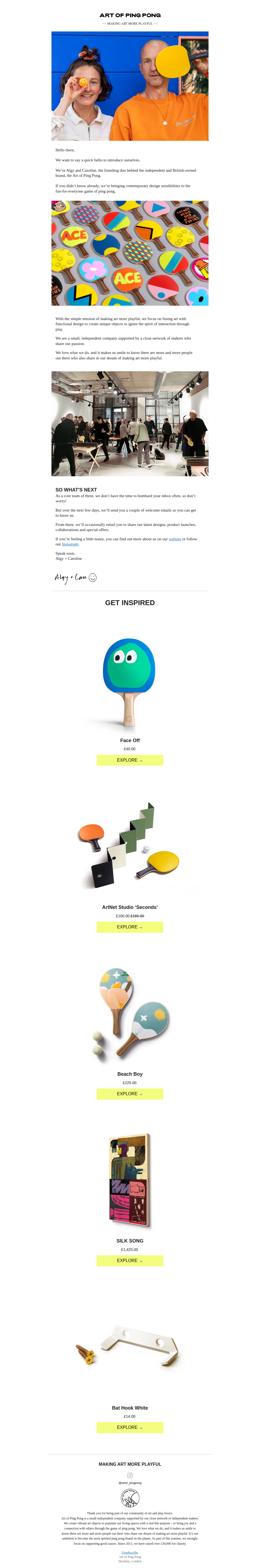 Our mission is simple – to make art more playful.