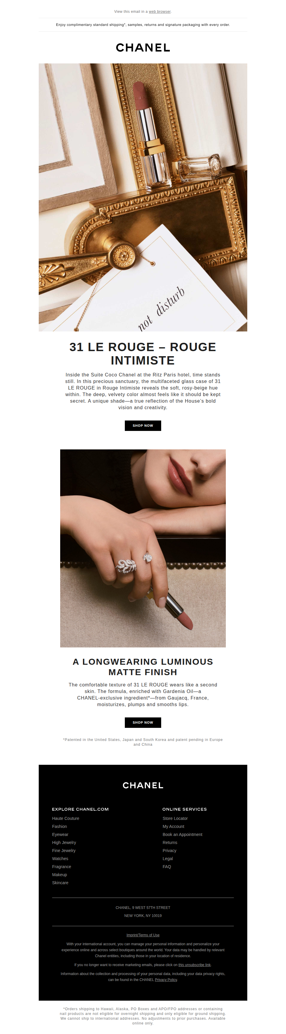 Do not disturb: 31 LE ROUGE in Rouge Intimiste