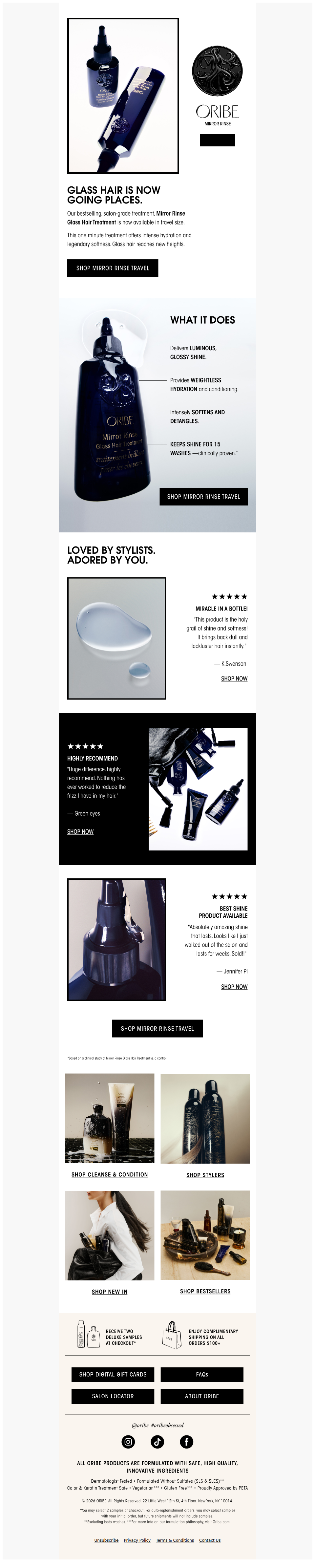 INTRODUCING MIRROR RINSE TRAVEL SIZE.