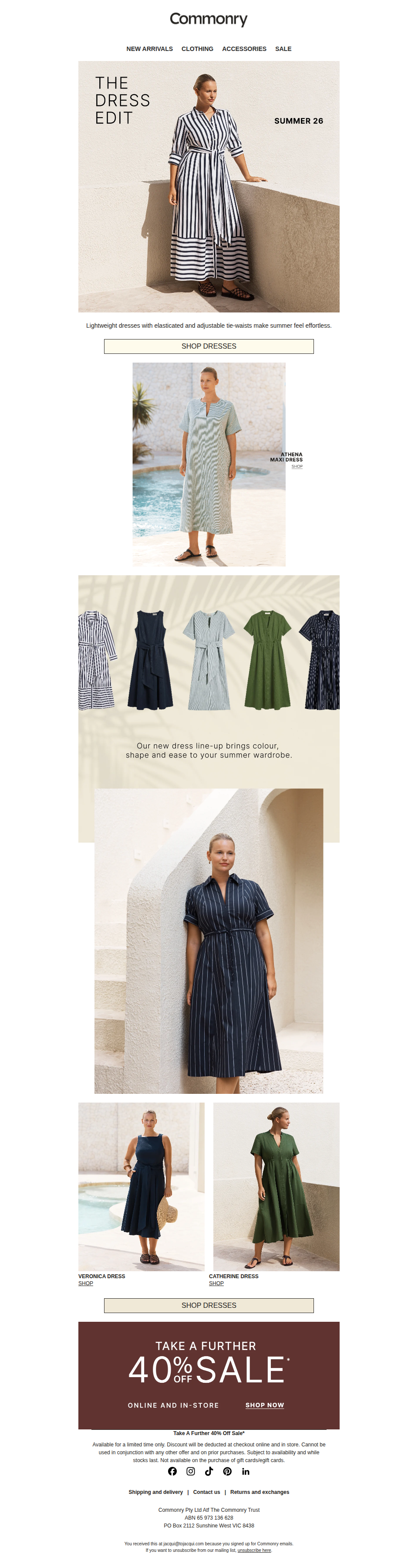 New dresses + best sellers
