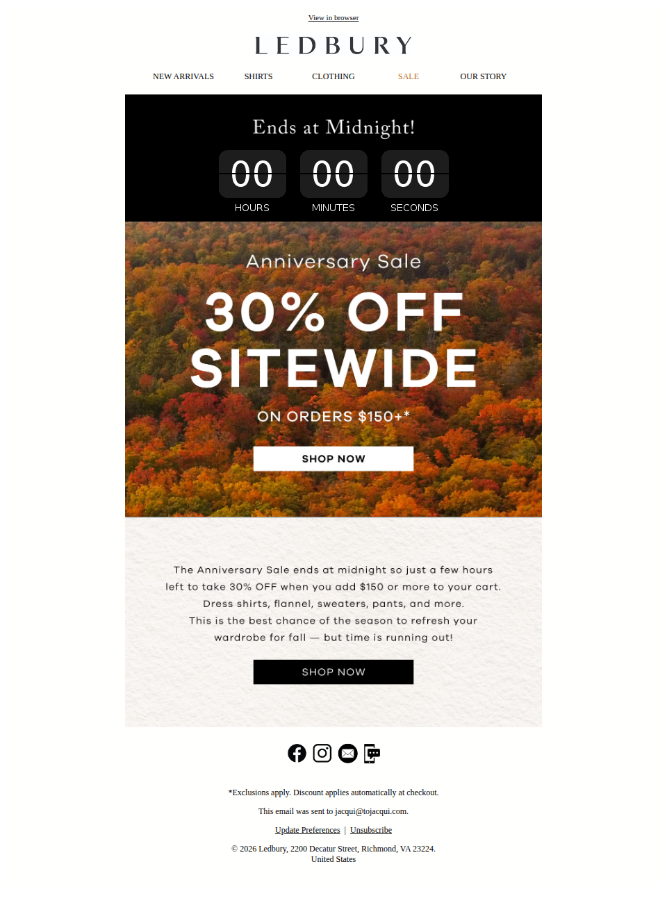 Final Hours! 30% OFF Ends at Midnight