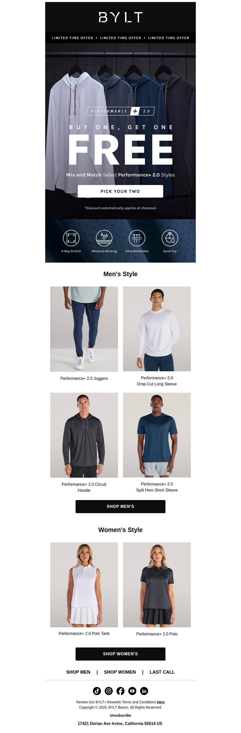 Psst... Performance+ 2.0 BOGO Is Still On 🤫