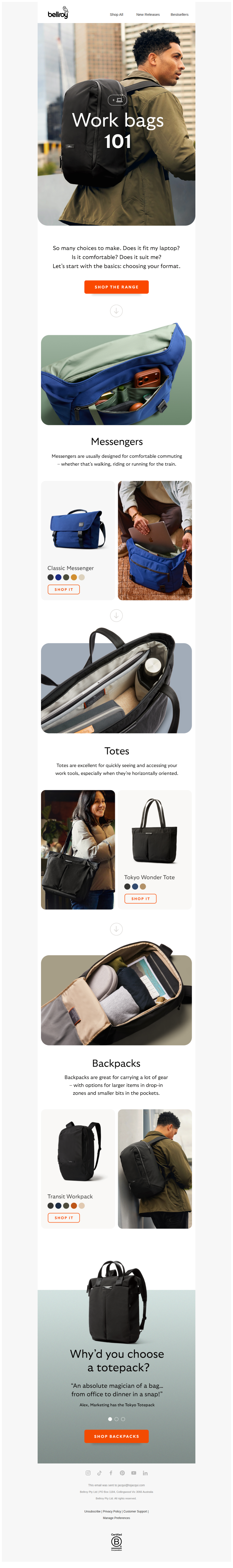 Struggling to choose a work bag?