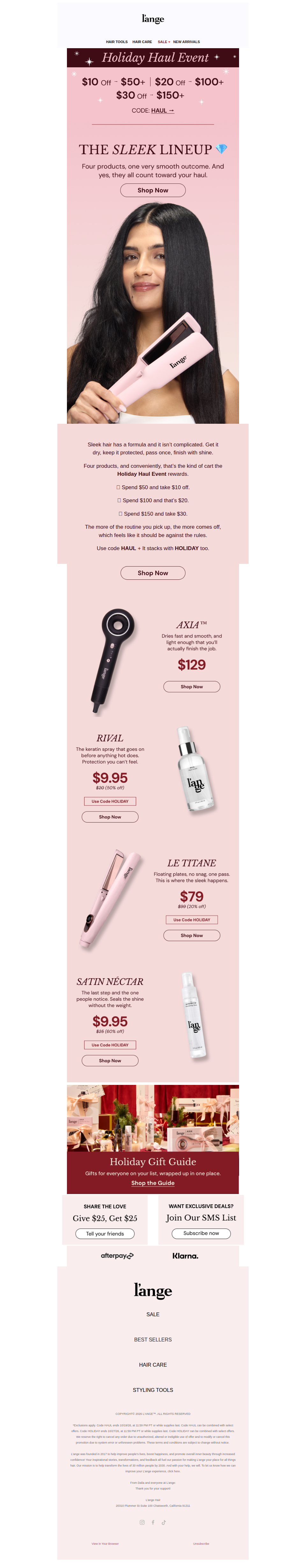 Sleek hair, $30 off, no notes 💅