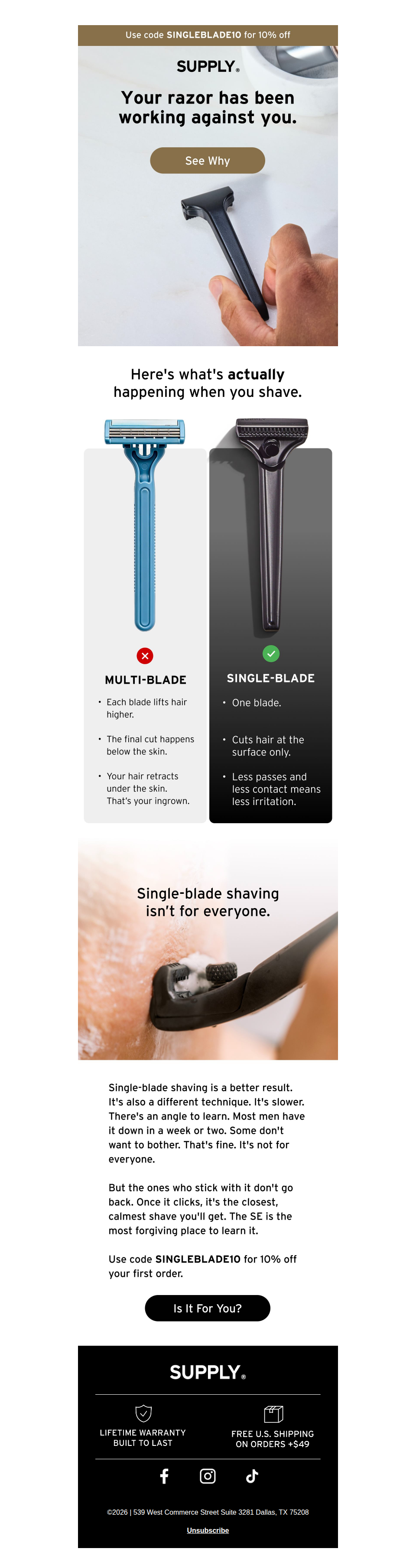 The razor industry has been lying to you for decades.