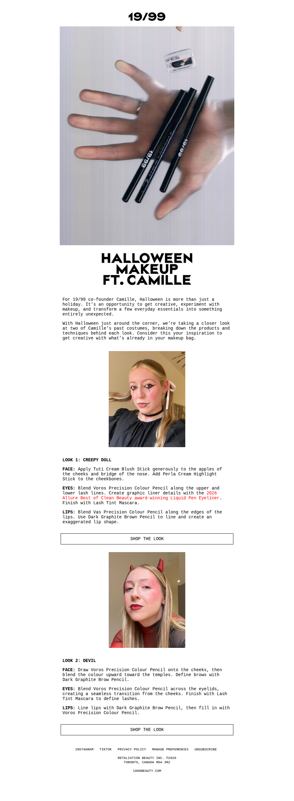 Your Halloween Look, Sorted