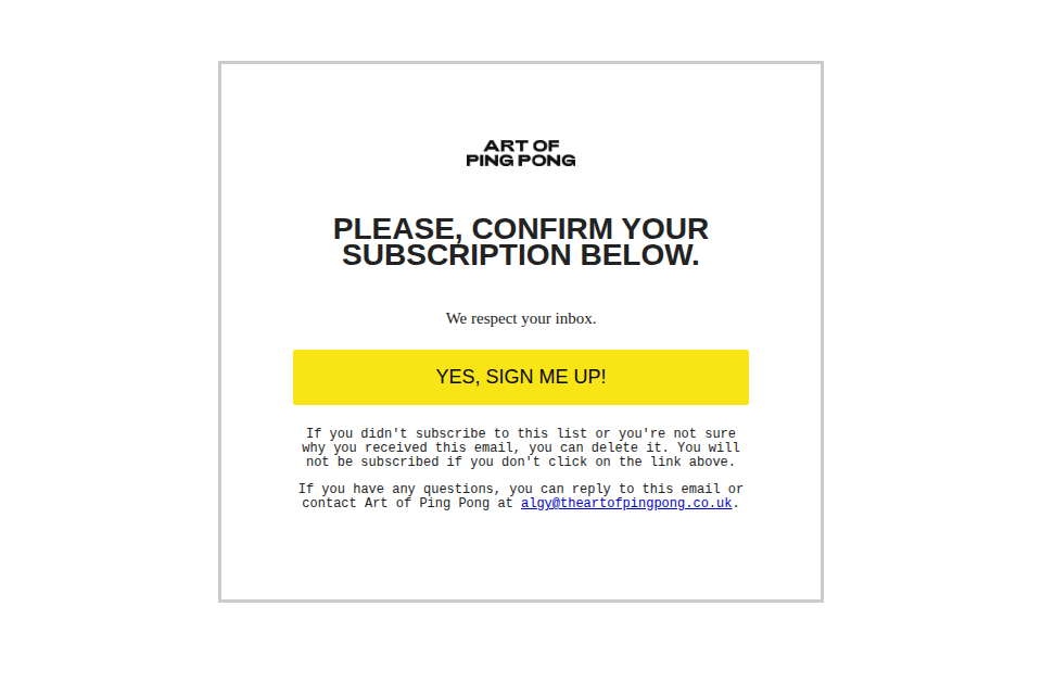Confirm Your Subscription