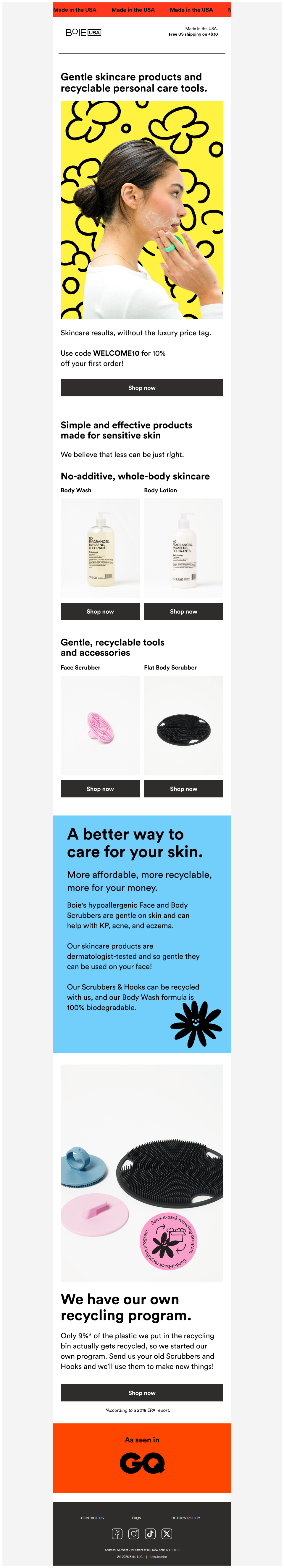 10% off USA-made skin and oral care ✨