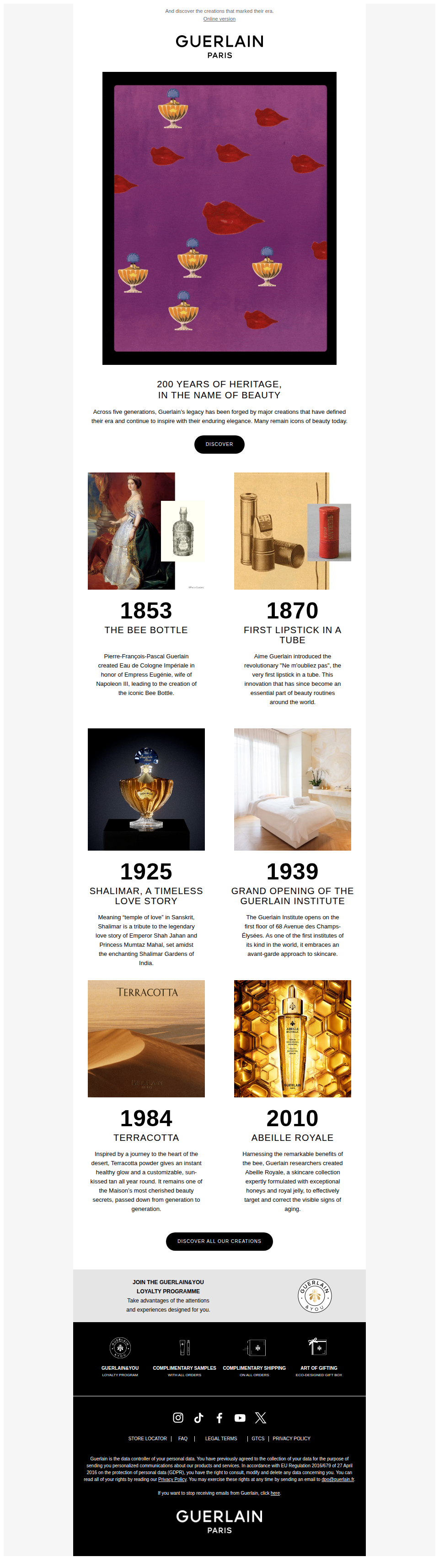 Immerse yourself in the history of a legendary Maison