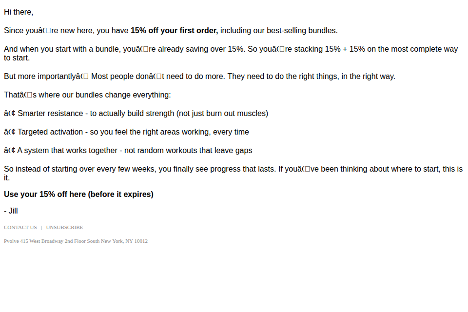 Your 15% offer is waiting...