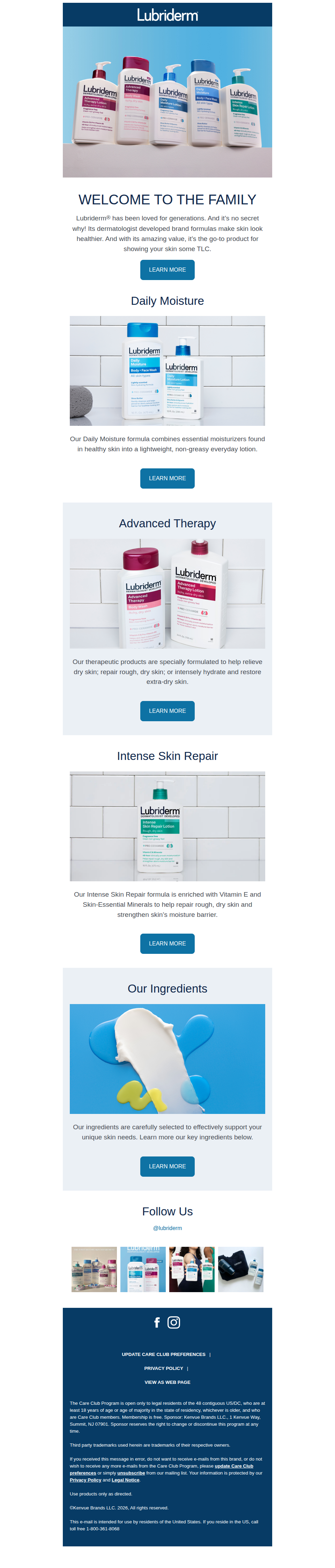 Welcome Jacqui! Discover the Power of Lubriderm's Therapeutic Skin Care!
