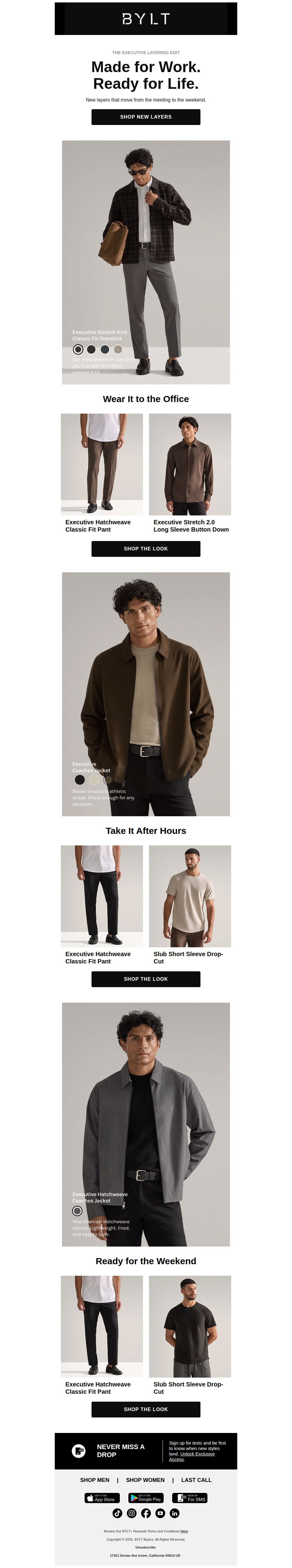 Meet the Executive Stretch Knit Overshirt