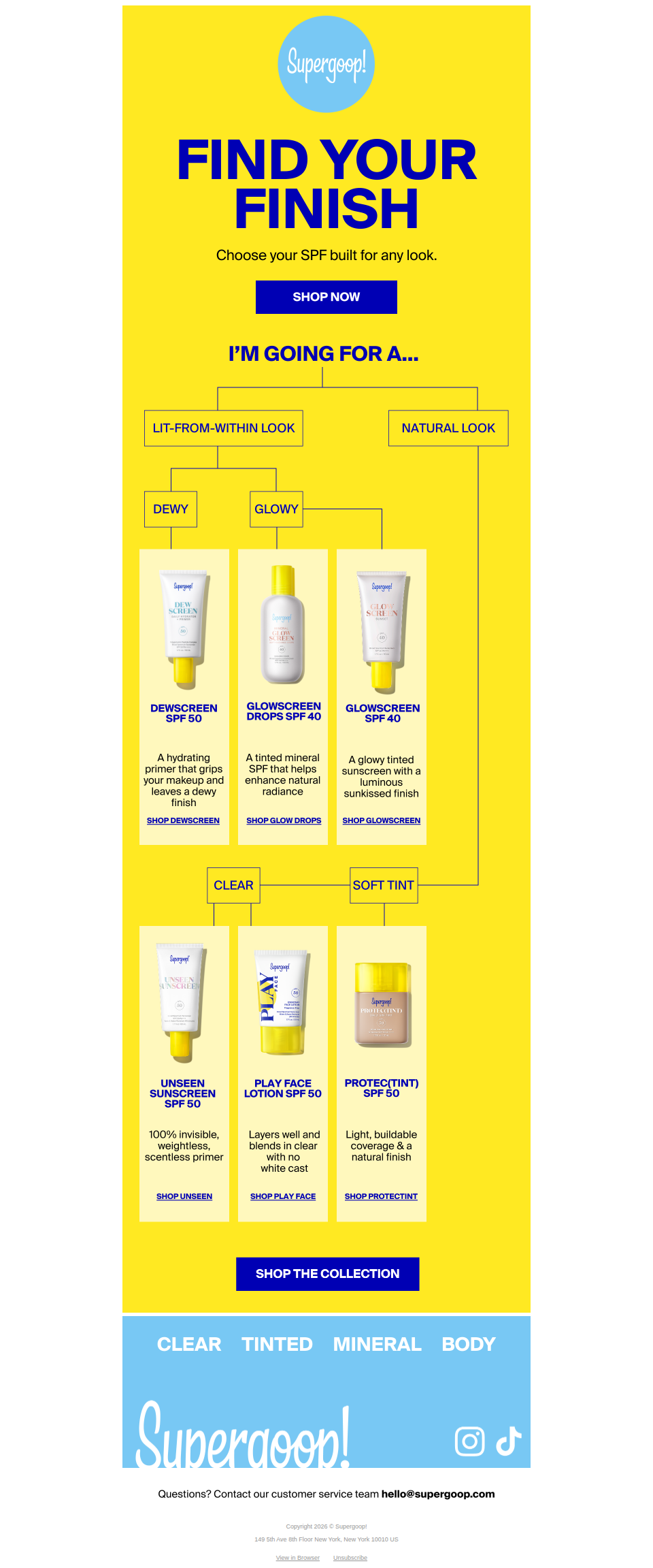 Find your SPF finish ✨
